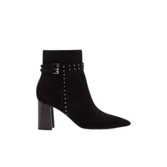Paige Celia Studded Leather Ankle Booties - Picture 1 of 9